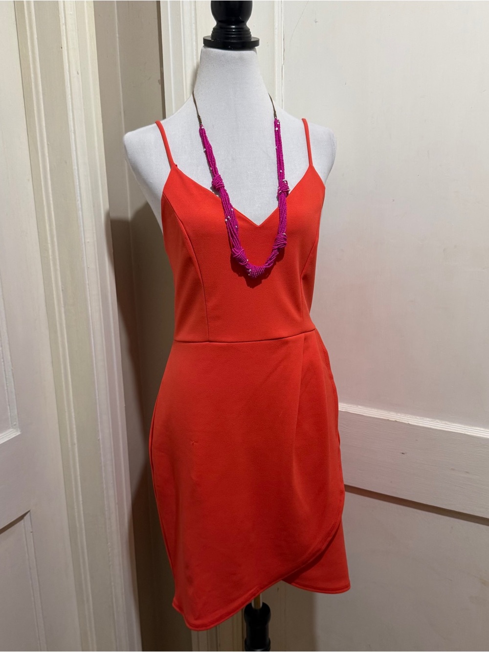 rue21 Bright Coral-Orange Mini Dress
